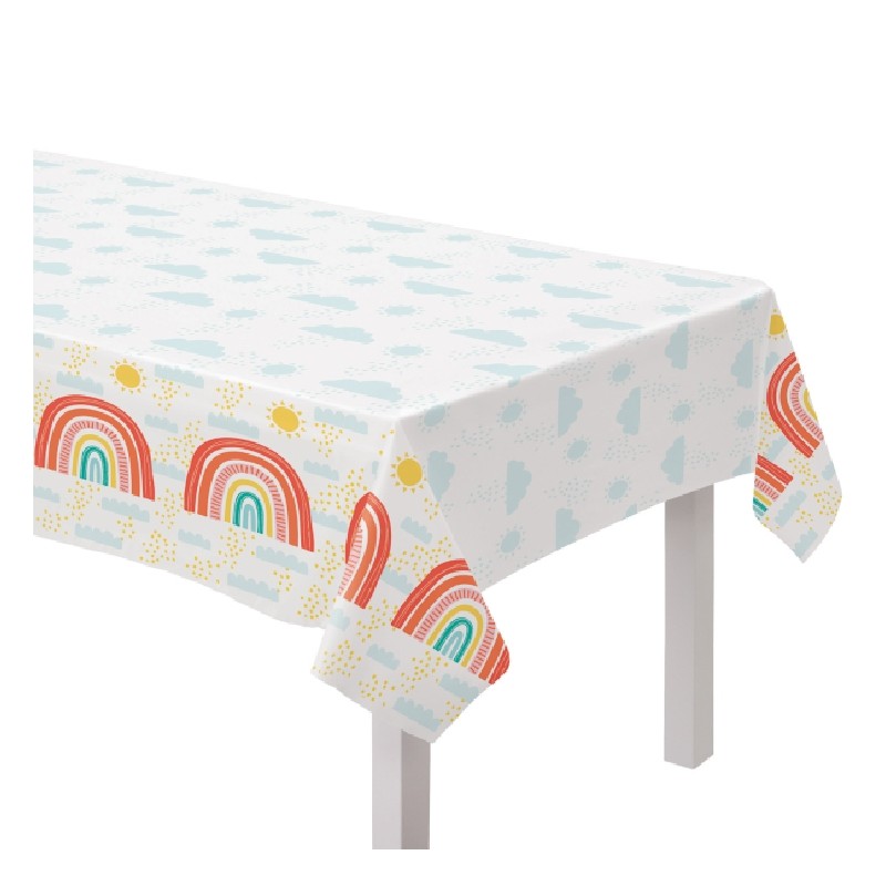 NAPPE RETRO ARC-EN-CIEL 120 X 180 CM NAPPE RETRO ARC-EN-CIEL 120 X 180 CM