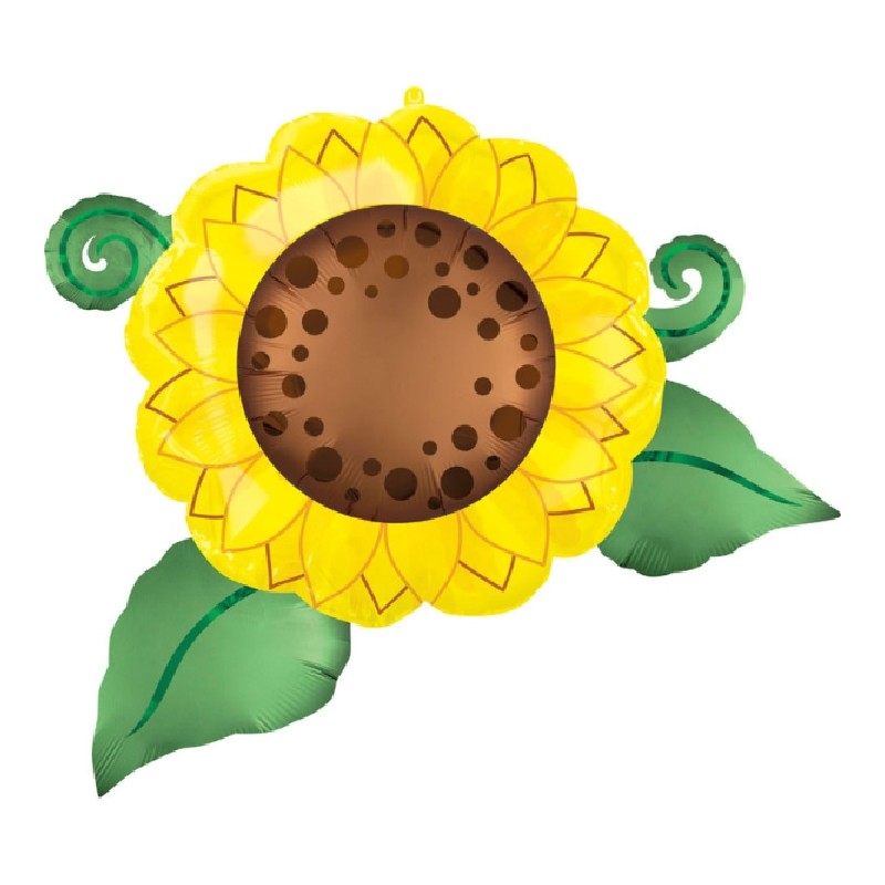 BALLON METALLIQUE FLEURS DE TOURNESOL 76 X 66 CM BALLON METALLIQUE FLEURS DE TOURNESOL 76 X 66 CM