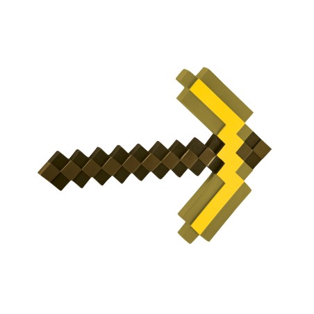 PIOCHE MINECRAFT JAUNE DORE 