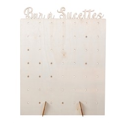 PRESENTOIR A SUCETTES EN BOIS 40 X 30 CM 