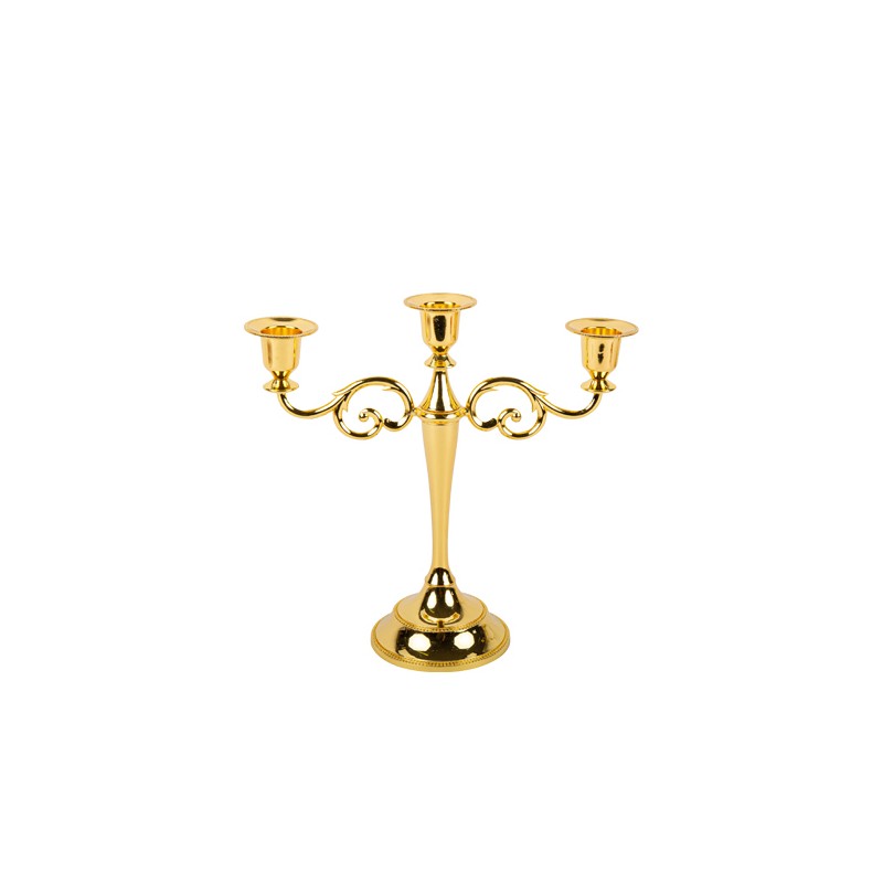 CHANDELIER BOURGEOISIE OR 3 BRANCHES 25.5 X 26.5 CM CHANDELIER BOURGEOISIE OR 3 BRANCHES 25.5 X 26.5 CM