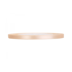 RUBAN SATIN BLANC CREME 6 MM X 25 M