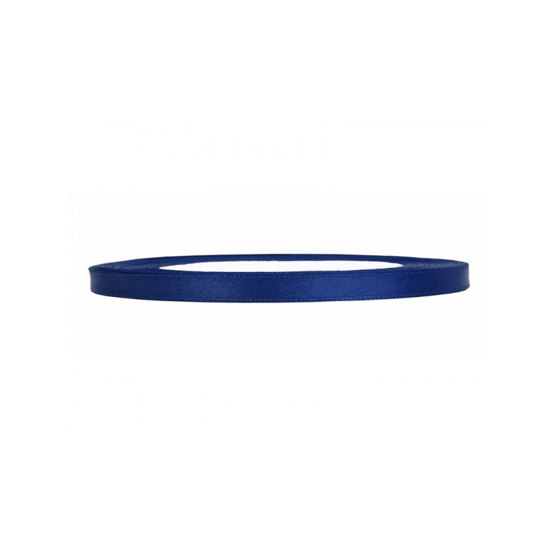 RUBAN SATIN BLEU MARINE 6 MM X 25 M RUBAN SATIN BLEU MARINE 6 MM X 25 M