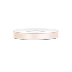 RUBAN SATIN IVOIRE 6 MM X 25 M