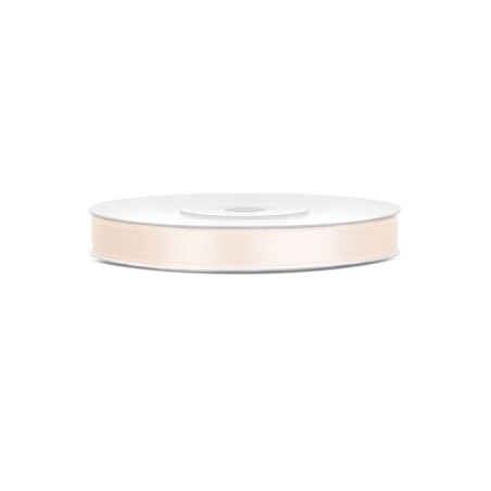 RUBAN SATIN IVOIRE 6 MM X 25 M