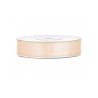 RUBAN SATIN BLANC CREME 12 MM X 25 M