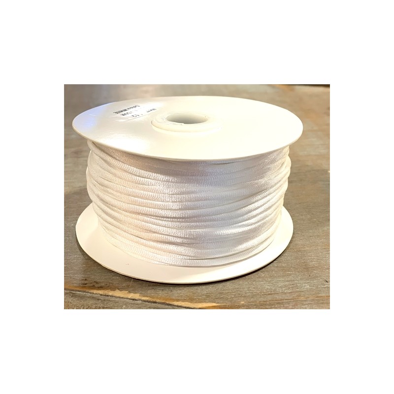 RUBAN CORDELETTE BLANC 50 M