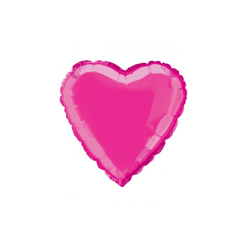 BALLON METALLIQUE COEUR FUSHIA 45.7 CM BALLON METALLIQUE COEUR FUSHIA 45.7 CM