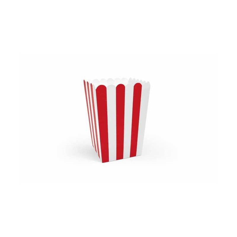 6 BOITES A POP CORN 7 X 7 X 12.5 CM 6 BOITES A POP CORN 7 X 7 X 12.5 CM