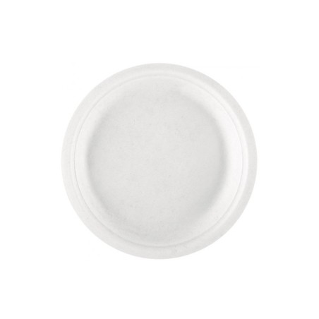 50 ASSIETTES FIBRE DE CANNE 22 CM 
