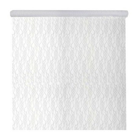 NAPPE DENTELLE ROULEAU BLANC 120 CM X 5 M 