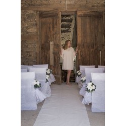 NAPPE DENTELLE ROULEAU BLANC 120 CM X 5 M 