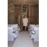 NAPPE DENTELLE ROULEAU BLANC 120 CM X 5 M 