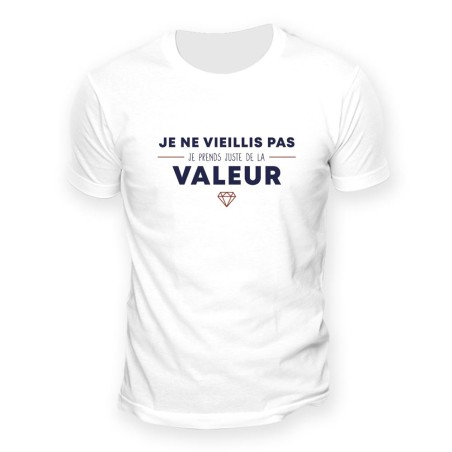 T-SHIRT  (JE NE VIEILLIS PAS ) TAILLE L