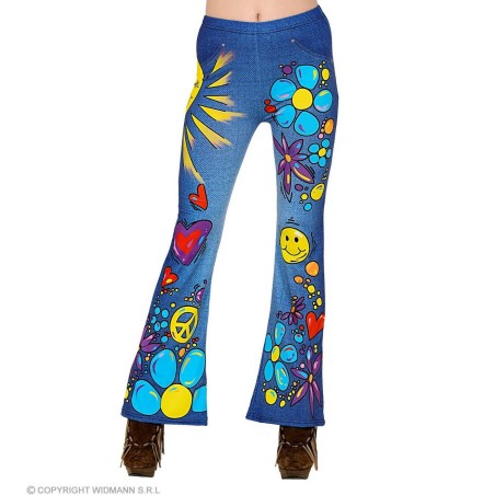 LEGGINGS ANNEES 70'S HIPPIE TAILLE S-M