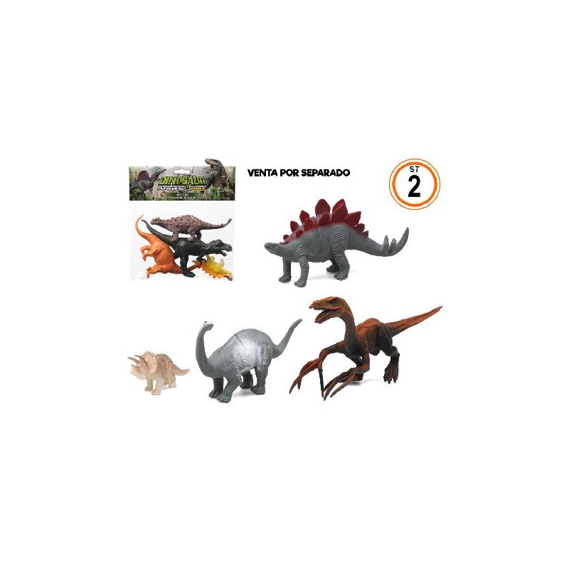 LOT DE 4 DINOSAURES ASSORTIS LOT DE 4 DINOSAURES ASSORTIS