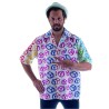 CHEMISE MOTIFS PEACE AND LOVE TAILLE 56-58