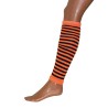 GUETRES OU JAMBIERES NOIR RAYE ORANGE 