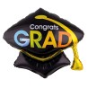 BALLON METALLIQUE CHAPEAU DE LAUREAT CONGRATS GRAD 28.2 X 71.5 CM 