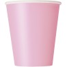 8 GOBELETS EN CARTON ROSE CLAIRE 210 ML 