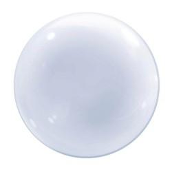 BALLON DECO BUBBLES TRANSPARENT SANS MOTIFS 51 CM
