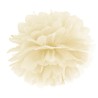 POMPOM ROSE IVOIRE EN PAPIER DE SOIE 35 CM