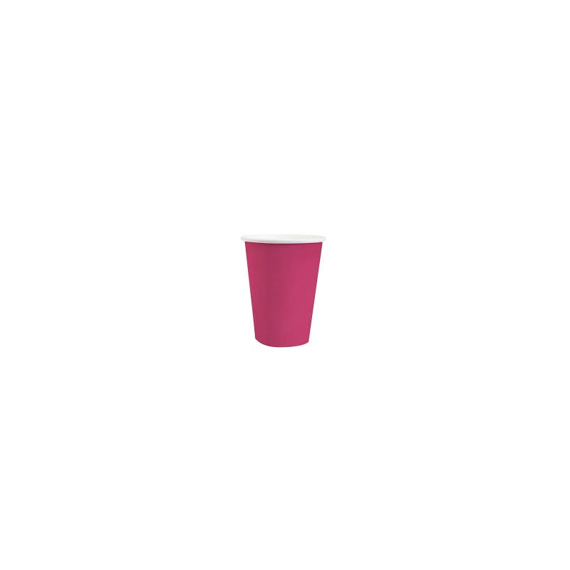 10 GOBELETS ROSE FONCE  26 CL 