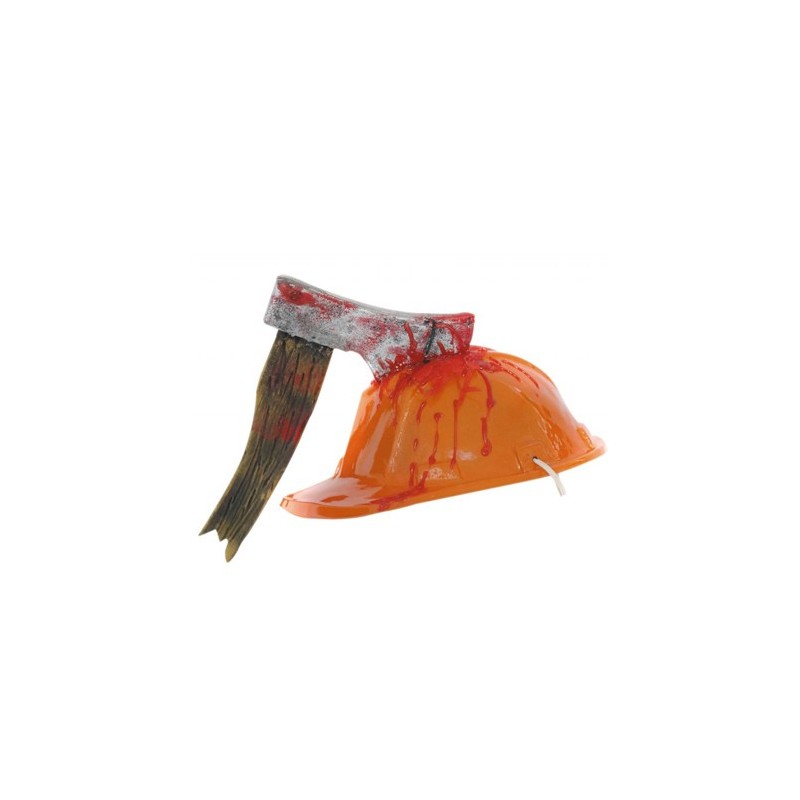 CASQUE DE CHANTIER AVEC HACHE CASQUE DE CHANTIER AVEC HACHE