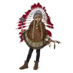 PONCHO INDIEN ENFANT TAILLE UNIQUE