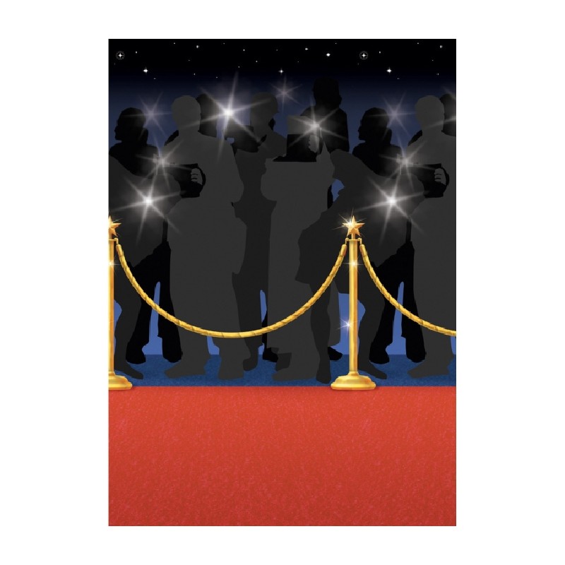 SCENE DECORATIVE TAPIS ROUGE HOLLYWOOD 1.22 X 12.20 M