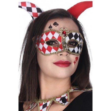 MASQUE CRAZY HARLEQUIN BRANCHE DE LUNETTES