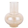 VASE ALLONGE VERRE FUME AMBRE DIAM 17 X 23 CM