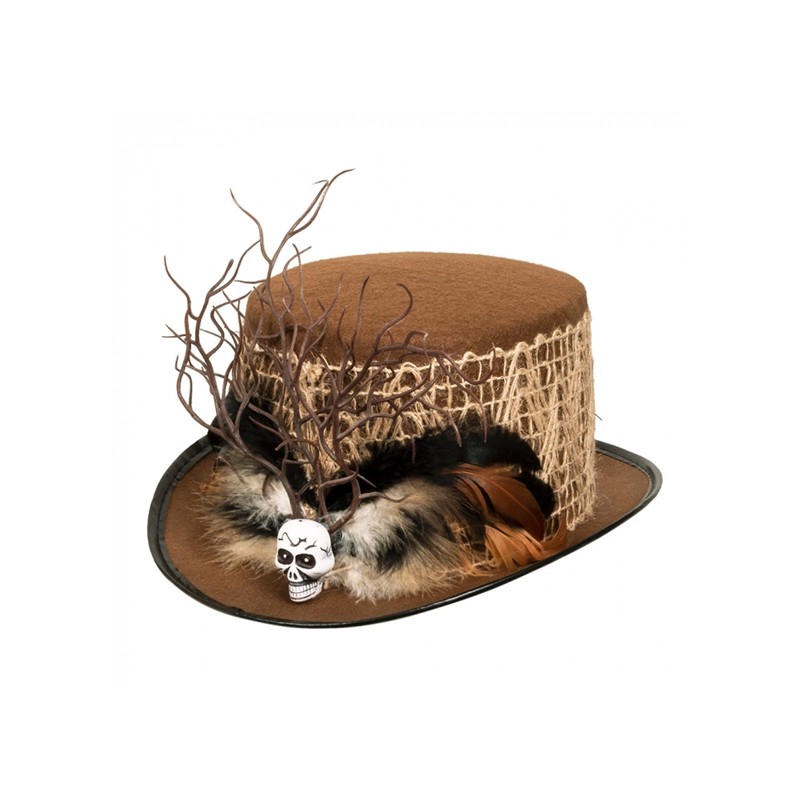 CHAPEAU HAUT DE FORME VAUDOU 