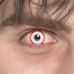 LENTILLES SEMAINE ZOMBIE (ROUGE ET BLANC )