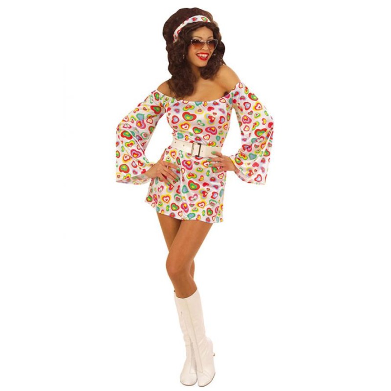 DEGUISEMENT FEMME ROBE 70'S MOD TAILLE L DEGUISEMENT FEMME ROBE 70'S MOD TAILLE L