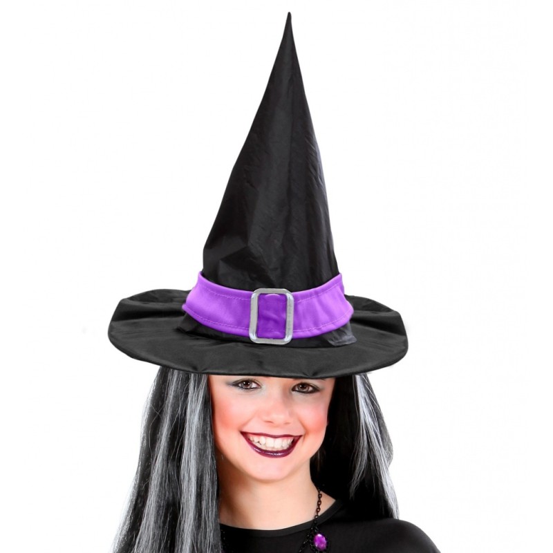 PETIT CHAPEAU DE SORCIERE RUBAN VIOLET PETIT CHAPEAU DE SORCIERE RUBAN VIOLET