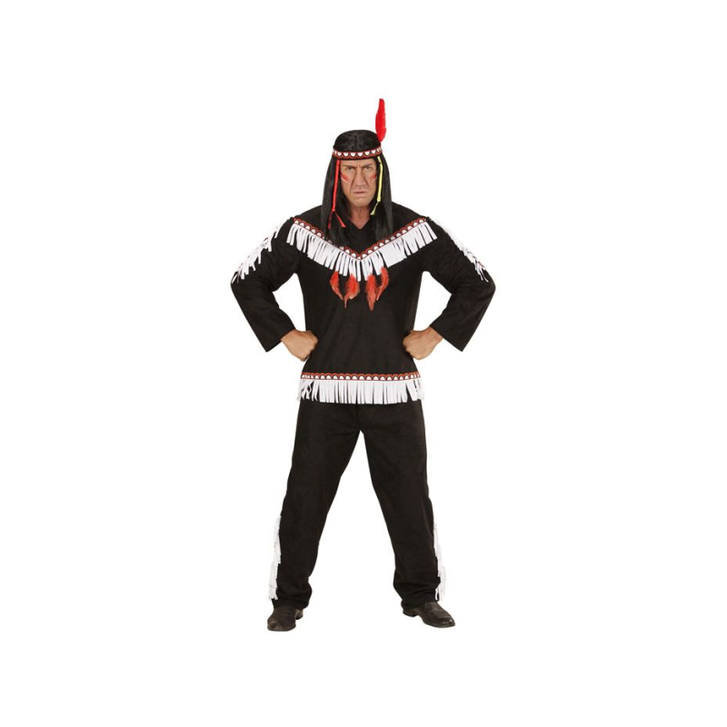 DEGUISEMENT HOMME INDIEN NOIR ET BLANC TAILLE M DEGUISEMENT HOMME INDIEN NOIR ET BLANC TAILLE M