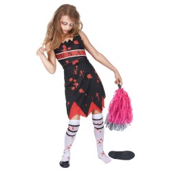 DEGUISEMENT POMPOM GIRL HALLOWEEN TAILLE L 10-12 ANS