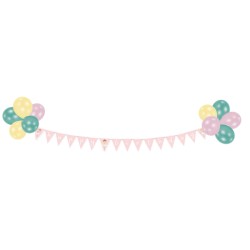 GUIRLANDE HAPPY BIRTHDAY AVEC BALLON 180 CM 