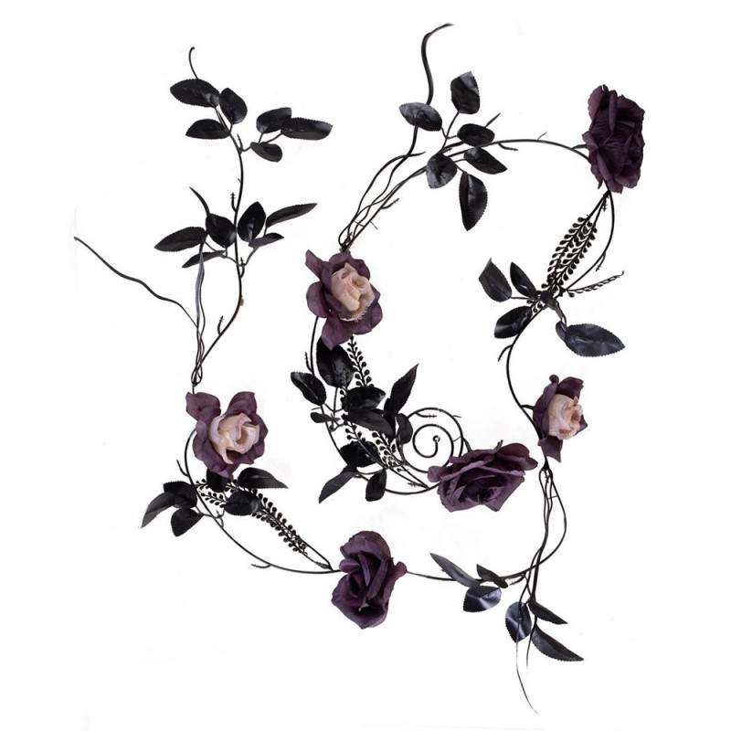 GUIRLANDE DE FLEURS VIOLET 220 CM GUIRLANDE DE FLEURS VIOLET 220 CM