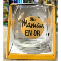 VERRE CADEAU UNE MAMAN EN OR