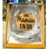VERRE CADEAU UNE MAMAN EN OR