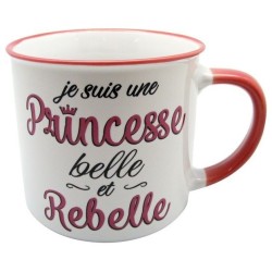 MUG PRINCESSE BELLE ET REBELLE
