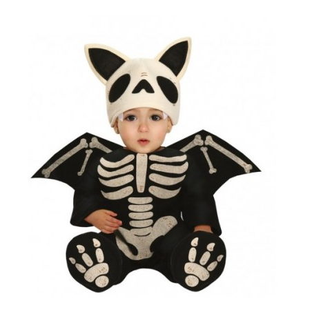 DEGUISEMENT BEBE CHAUVE-SOURIS SQUELETTE TAILLE 12-18 MOIS