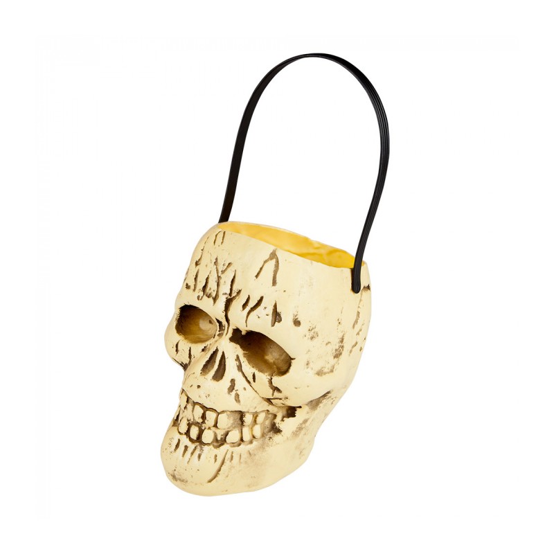 SEAU TETE DE MORT 17 X 15 CM SEAU TETE DE MORT 17 X 15 CM