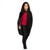CAPE A CAPUCHE NOIR 115 CM 