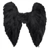 AILES D'ANGES PLIEES NOIR 65 X 65 CM 