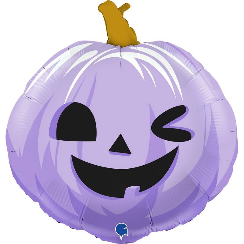 BALLON METALLIQUE CITROUILLE VIOLET 56 CM BALLON METALLIQUE CITROUILLE VIOLET 56 CM