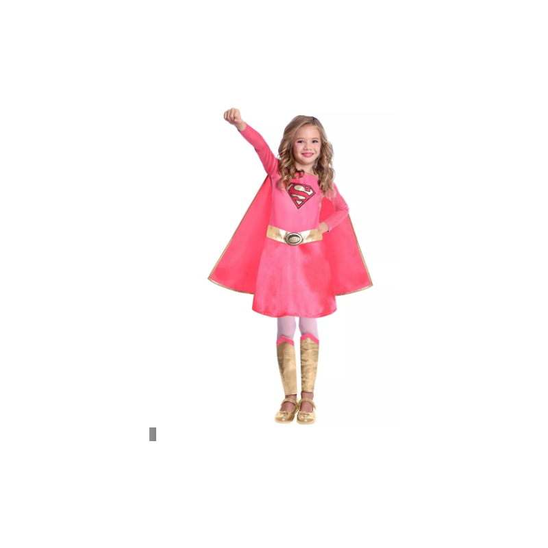 DEGUISEMENT SUPERGIRL ROSE TAILLE 4-6 ANS DEGUISEMENT SUPERGIRL ROSE TAILLE 4-6 ANS