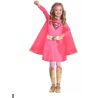 DEGUISEMENT SUPERGIRL ROSE TAILLE 4-6 ANS 